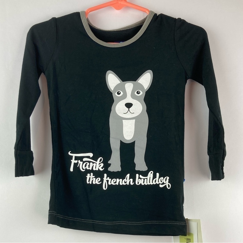 Kickee Pants NWT Frank the French Bulldog long sleeve top